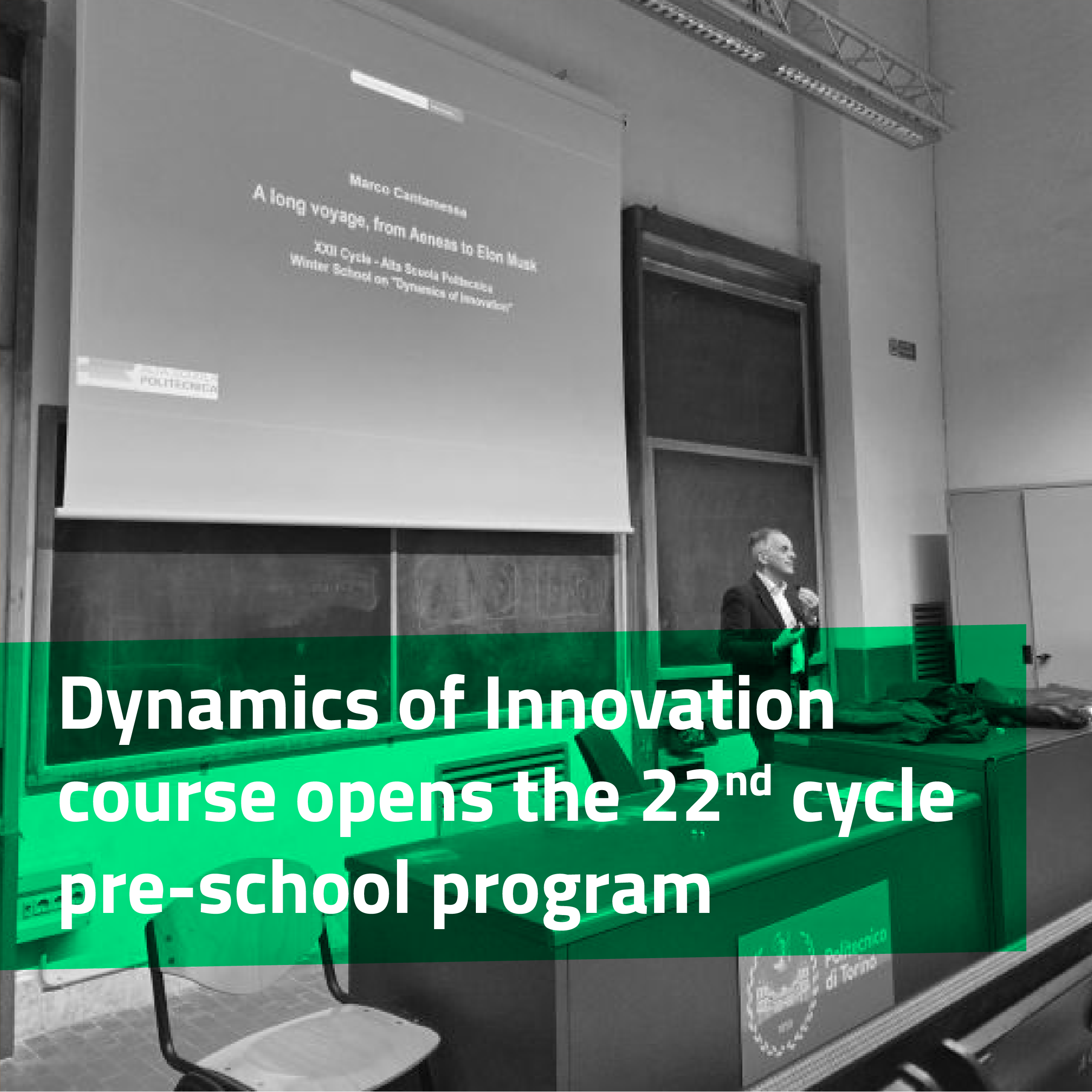 Dynamics of Innovation course pre-school - Cantamessa